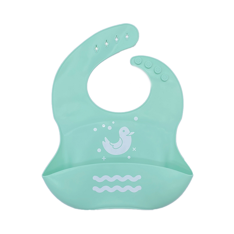 Bibs linbh bog silicone saincheaptha le haghaidh ithe