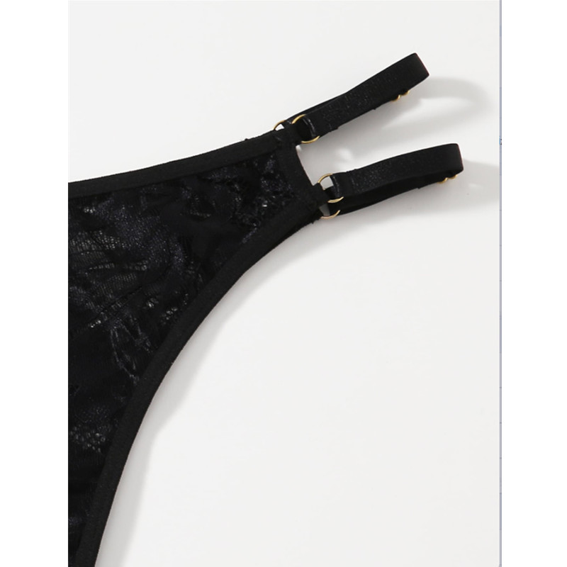 Faisean Nua Hot Black Hollow Out Lása Mogalra Mná Mini Gúna Sexy Lingeri