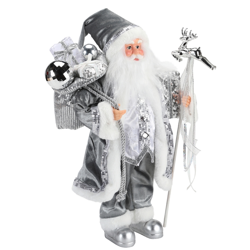 45 ~ 62cm Seasamhna Nollag Santa Claus ornament Maisiú Figurine Bailiúchán Fabraic Fabraic Féile Saoire Xmas Mír plush