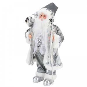 45 ~ 62cm Seasamhna Nollag Santa Claus ornament Maisiú Figurine Bailiúchán Fabraic Fabraic Féile Saoire Xmas Mír plush