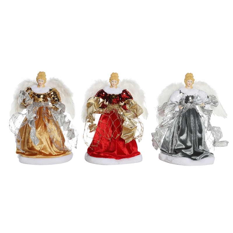 23 ~ 40cm Ornáidí Nollag Angel Ornáidí Maisiúcháin Tree Figurines Figurines Bailiúchán Doll Xmas Féile Xmas Sraith Nollag Saoire