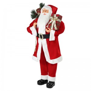 30 ~ 110cm Seasamhna Nollag Santa Claus ornáid mhaisiúcháin Féile Saoire Féile Bailiúchán Figurine Traidisiúnta Xmas isplay