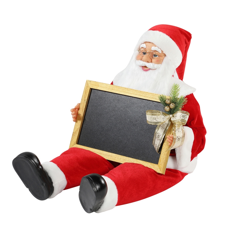 60 N80cm Nollag ina suí Santa Claus le blackboad Saoire maisiú ceoil ornáide maisiúchán figurine Traidisiúnta Xmas