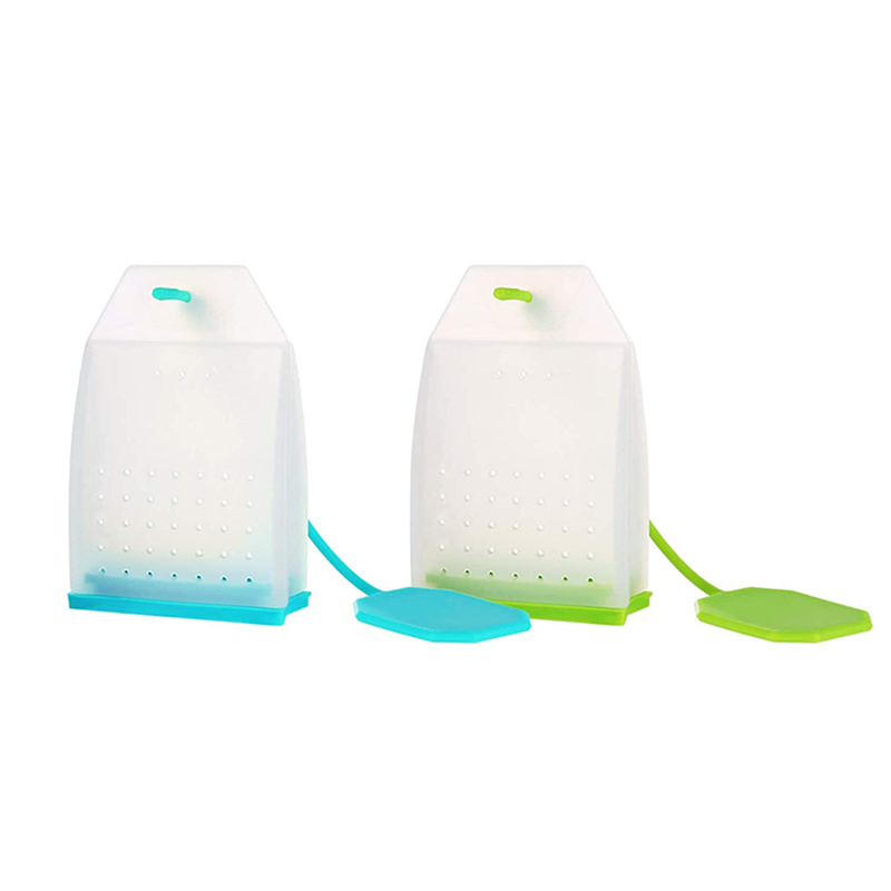 Infuser tae silicone, málaí scagaire tae duille scaoilte strainer