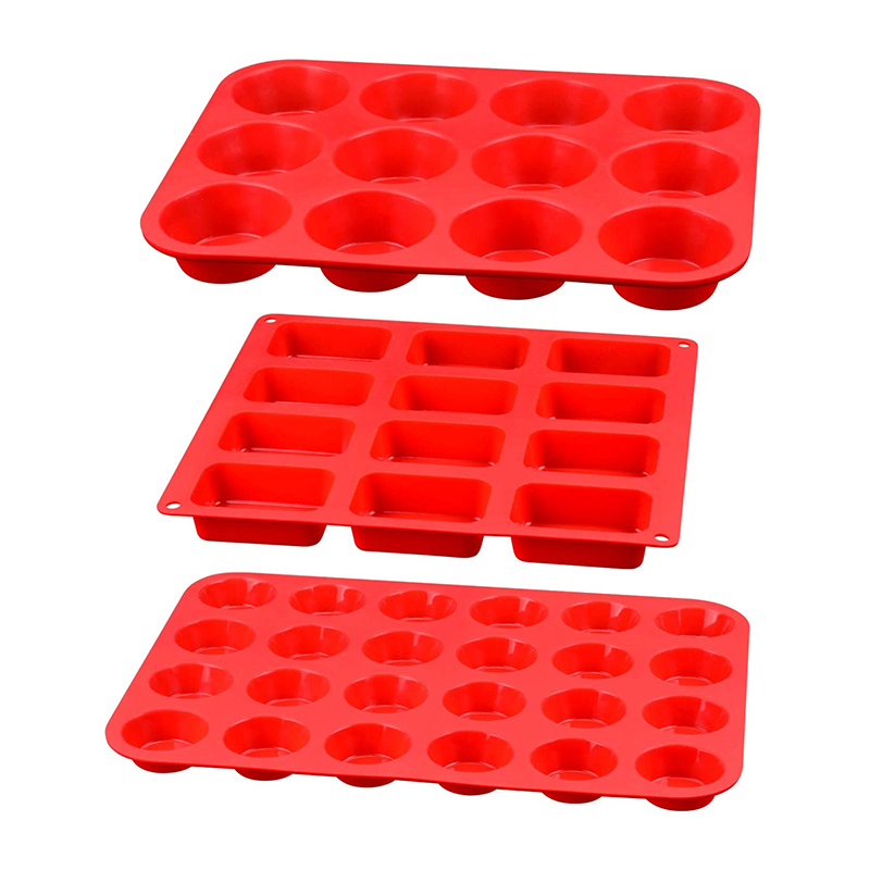Múnlaí Pan Muffin Silicone Dronuilleogach, Soláthairtí Bácála