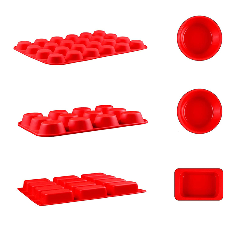 Múnlaí Pan Muffin Silicone Dronuilleogach, Soláthairtí Bácála
