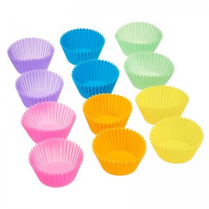 Muffin cupán siliconeneamh-bata, cupáin bácála