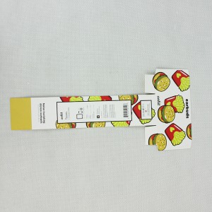 Cárta páipéir lipéid bia