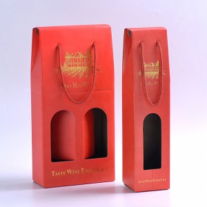 Bosca pacáistithe fíona fíona ard-deireadh agus álainn