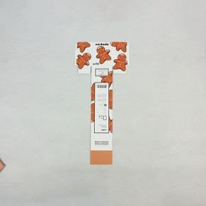 Cárta páipéir lipéid bia