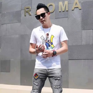 T-léine chniotáilte Crewneck