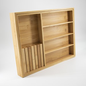 Sraith stórála drawer scian scian insléirenádúrtha bambú