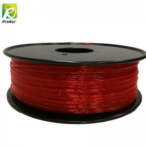 Priontáil Pinrui 3D 1.75mm Pla ag lonradh filiméid glitter súilíneach le haghaidh printéir 3D