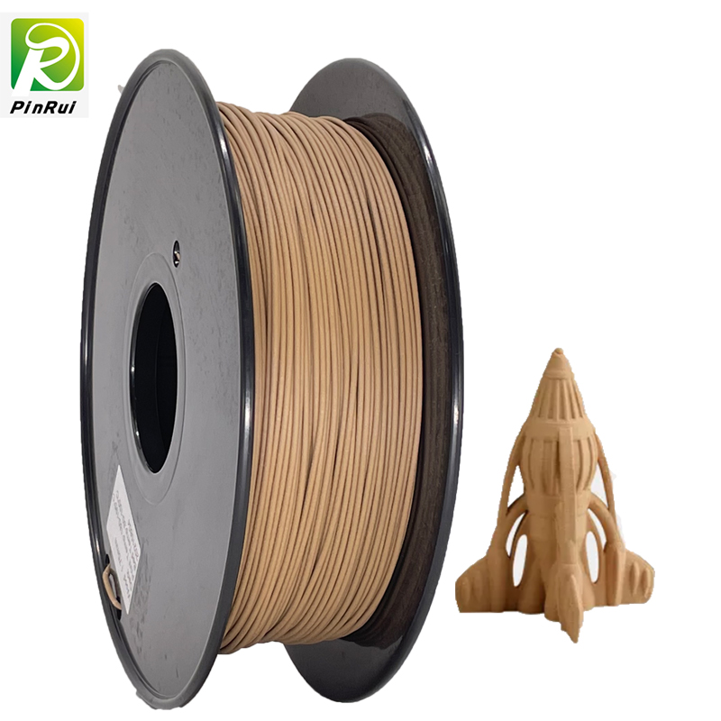 Priontáil Pinrui 3D Printéir 1.75mm Filiméid adhmaid dorcha le haghaidh printéir 3D