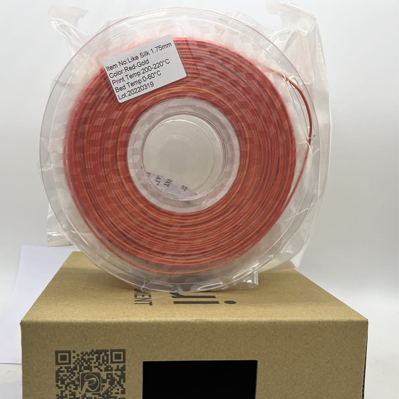 Pinrui Ard-chaighdeán Red-Gold Rainbow 1.75mm 3D Printer Plament Pla