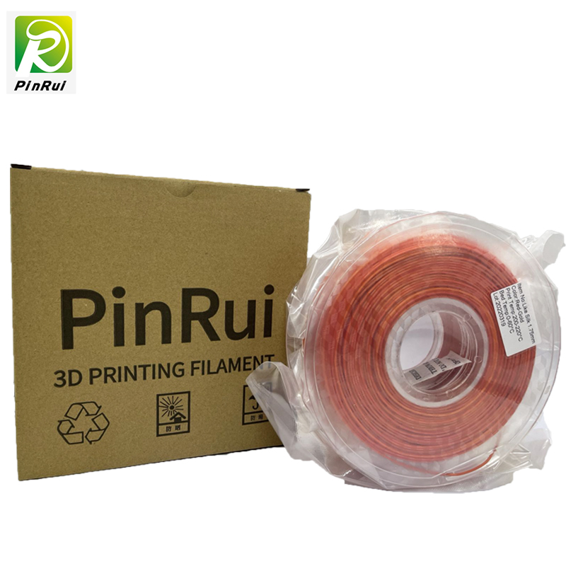 Pinrui Ard-chaighdeán Red-Gold Rainbow 1.75mm 3D Printer Plament Pla