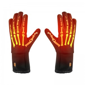 Leictreach lámhainní te uiscedhíonach le haghaidh sciála, lámhainní teasa teochta teochta inchoigeartaithe d\'fhirnwomen