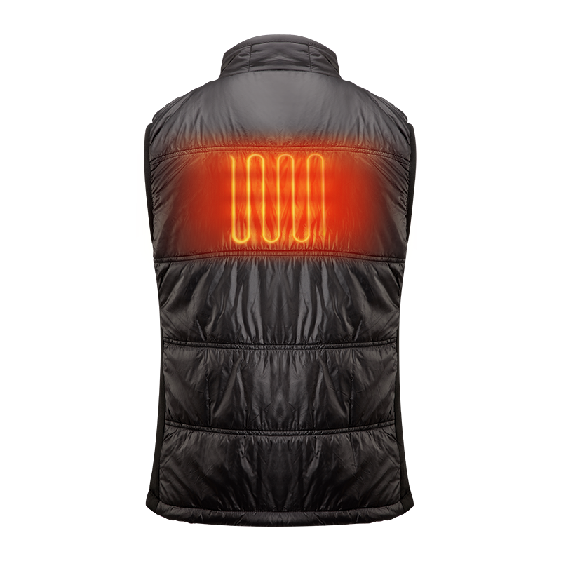 Stáit Aontaithe Mheiriceá cumhacht ceallraí Windproof Waistcot a théitear le haghaidh fir, cóta teasa leictrigh