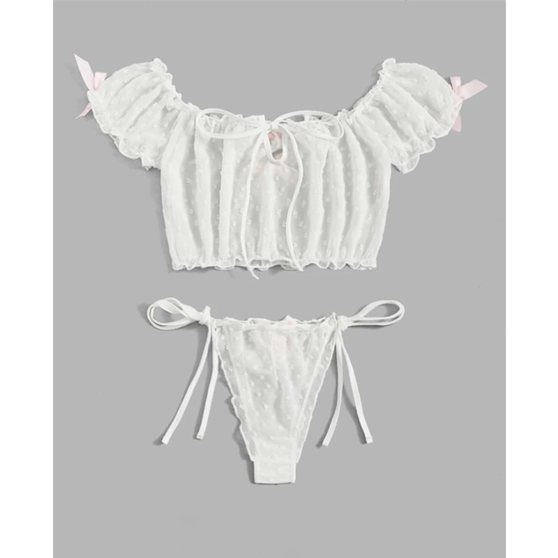 Mórdhíol Lá Fhéile Vailintín Baineann Bra Píosa Bra Panty Bra Panty Erotica Sensual Futywear Lása Mná Sexy Lingerie Sexy Lingerie