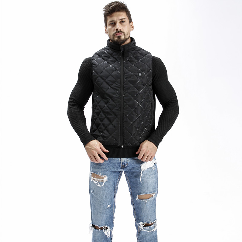 Feidhmíonn 5V ceallraí waistcoat téite in-athluchtaithe, veist téite leictreach d'fhir