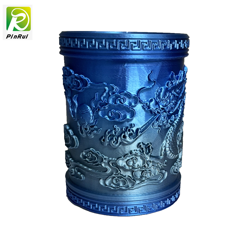 Pinrui Ard-chaighdeán Blue-Silver Rainbow 1.75mm 3D printéir plament