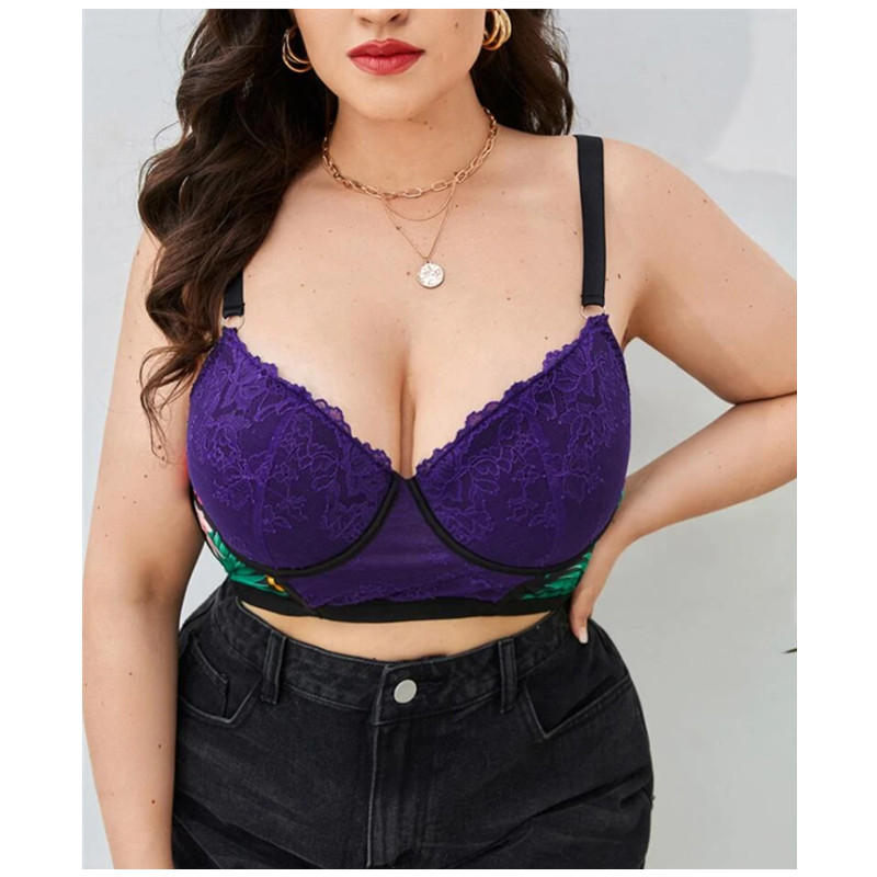Móide lása Floral Underwire bra