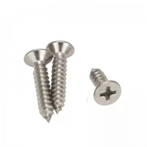 201 Cruach dhosmálta Countersunk Ceann Féin-tapping scriú Ceann Féin-tapping scriú Custom Trasnú Féin-Tapping