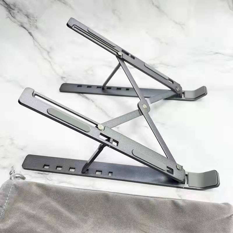 Seastán Glúine Táibléad Alúmanam Cóimhiotal Ríomhaireachta Seastán Folding Folding Seastán Fuarú Fuarú