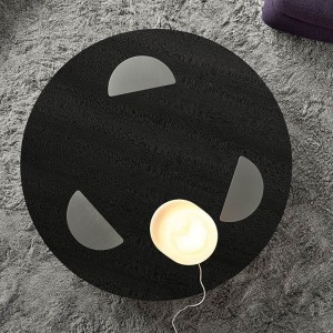 Dearadhna hIodáile cos dhosmálta cos dhosmálta só-bhord caife gloine dubh mórnua-aimseartha do throscán seomra suí