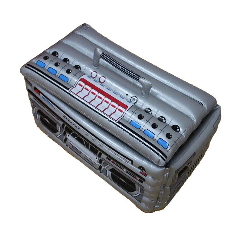 Snámhphointe Oighear Inmheánach Buicéad Snámhphointe Fruit Boombox Boombox, PVC Coimeádán Oighear Buicéad Oighir Nuálaíoch múnlaithe ar an raidió le clúdach