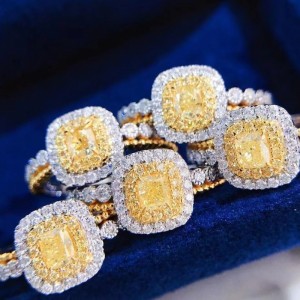 Só saincheaptha déanta 9Kn10kn14kn14kn18kn18k fáinne óir soladach Gearr fáinne rannpháirtíochta 0.6CT