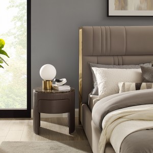 leathar bán leathair bánnua -aimseartha só -seasaimh oíche marmair bhabhta tábla cois leapa marmair