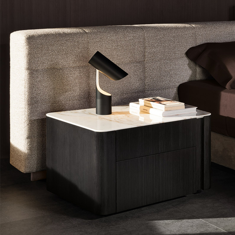 Ardchaighdeán Ornate Óstán Óstán Troscán Seomraí Leapa Troscáin Nightstand Nightstand Velvet Só Nua -Aimseartha Só Night Seastáin Oíche