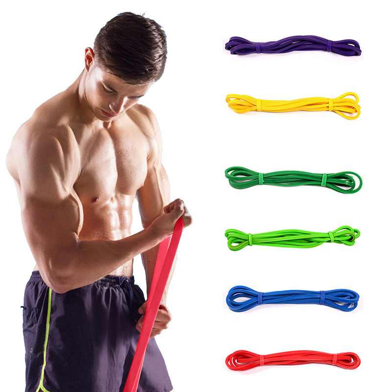 5-120 lb buí dearg dubh corcra glas glas yoga bandaí elastic rubair trealamh folláine lasmuigh faoi dhíon pilates workout traenála spórt