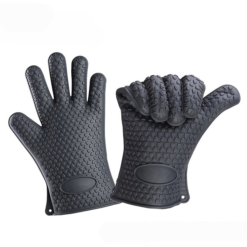 Teasa saincheaptha teasa atá frithsheasmhach in oigheann silicone glove glove sileacain miotáin oigheann