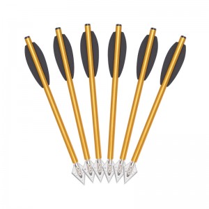 Boltaí saighead alúmanaim 160mm elongarrow le haghaidh fiach amuigh faoin aer piostail crosbhogha