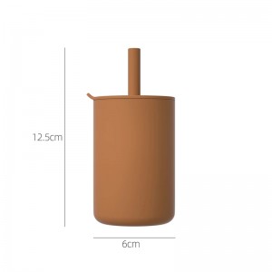 Cupán sceite uiscedhíonach le tuí silicone le haghaidh beathú leanbh