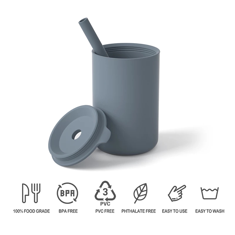 Cupán sceite uiscedhíonach le tuí silicone le haghaidh beathú leanbh