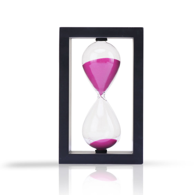 Saincheapadh Timer Gaineamh Fráma Adhmaid Ardchaighdeáin 1 uair an chloig decor Timer Gaineamh 15 30minutes fráma adhmaid uair an chloig gloine ghloine ghloine