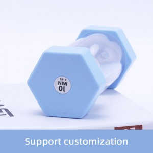 Clog gaineamh 30nóiméad clog gaineamh corcra heicseagán plaisteach plaisteach uair an t -amadóir gainimh le haghaidh maisiúcháin agus oideachais baile