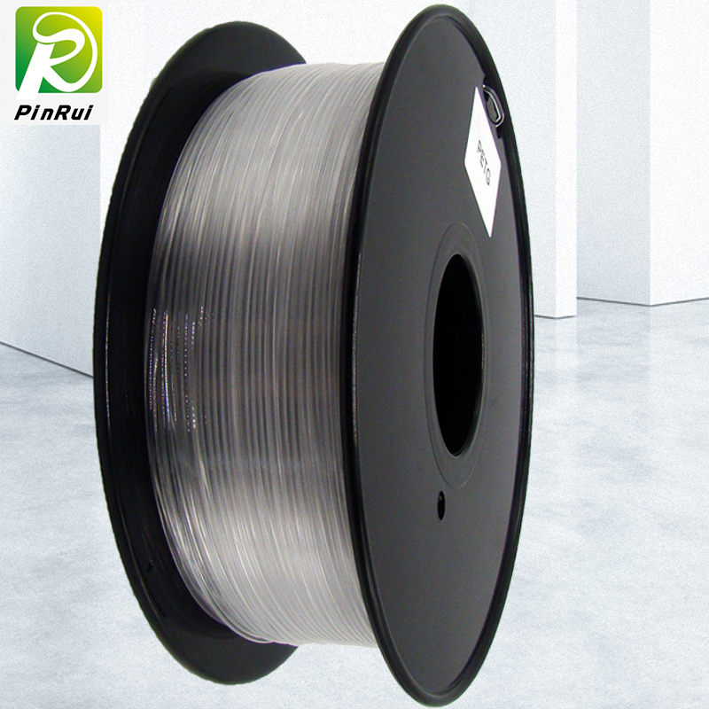 PINRUI 3D Printéir 1.75MMMPETG Filiméid Dath Trédhearcach do Printéir 3D