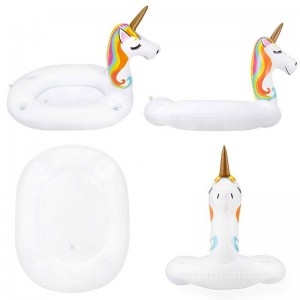 Sealbhóir Deoch Tráidire Oighir ar Snámh, Deochanna Torthaí Deoch Picnic Picnic BBQ With, Unicorn Inséidte Barra ag Freastal