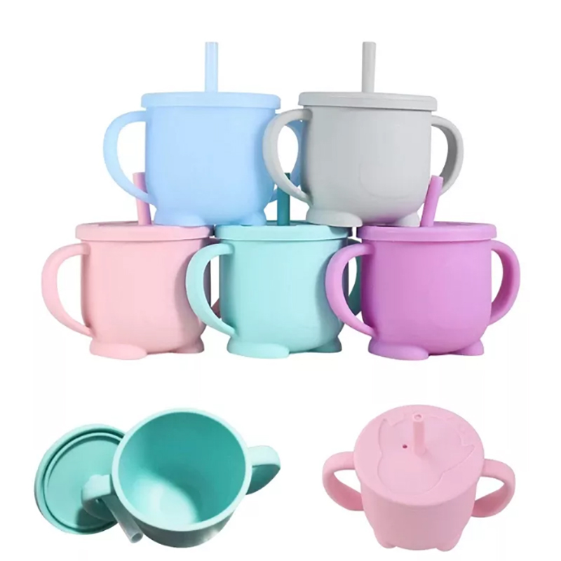 Cupáin oiliúna bia silicone grád bia, cupáin chlaonta bia