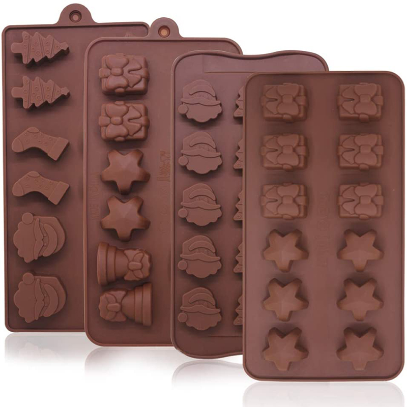 Cruth Star Silicone Ardchaighdeáin Múnlaí Seacláide Bácála