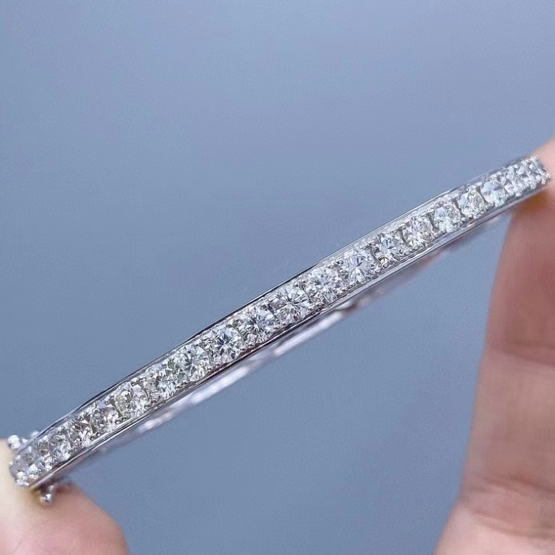 Óir saincheaptha tuochen jewelry 18k le bracelet cloiche diamant fíor do chailín