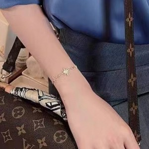 Faisean jewelry Tuochen Dearadh Nua 18K N14K N10K Bracelet Bailiúcháin Star Diamond Óir