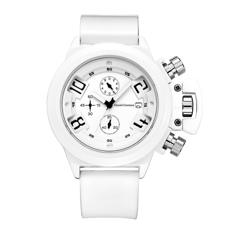 Daniel Gormantop Brand Só Spórt Só Faire Fir Uaireadóirí Míleata Strap Rubber Gorm Uathoibríoch Uathoibríoch Waterproof RM2208