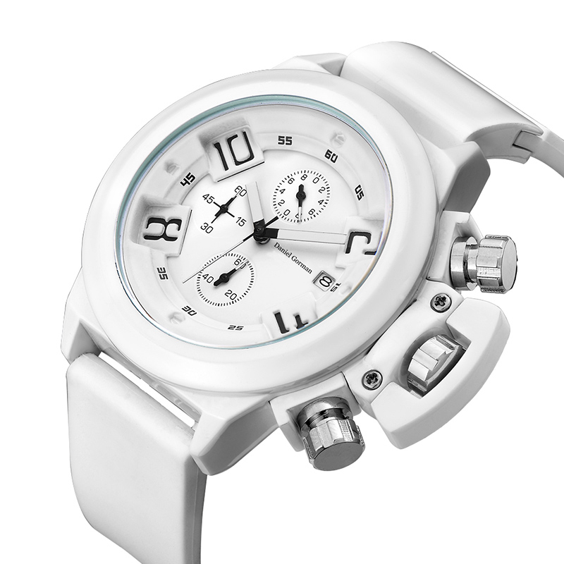 Daniel Gormantop Brand Só Spórt Só Faire Fir Uaireadóirí Míleata Strap Rubber Gorm Uathoibríoch Uathoibríoch Waterproof RM2208