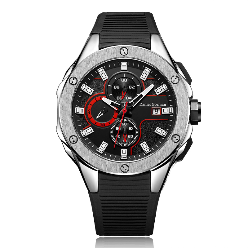 Daniel Gormantop Brand Só Spórt Só Faire Fir Uaireadóirí Míleata Strap Rubber Gorm Uathoibríoch C Uathoibrithe RM2205