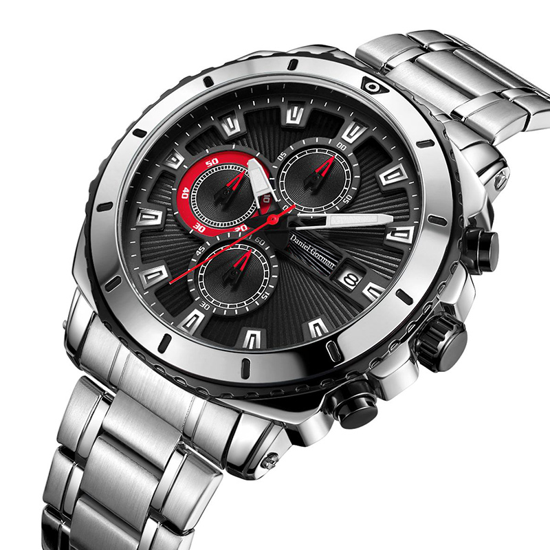 Dniel Gorman Cruach Dhosmálta Só Uiscedhíonach Uiscedhíonach Brand Brand Lámha Wristwatches Lógó Saincheaptha Fir